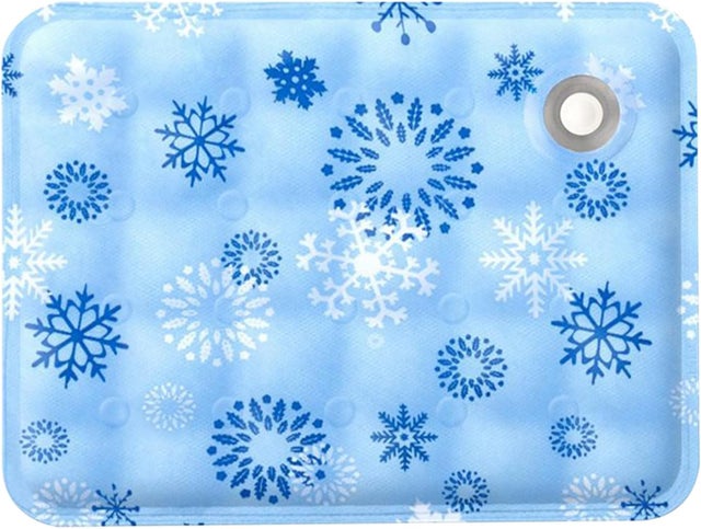 Tapete refrescante para animais de estimação, ideal para cães e gatos, com gel refrigerante para aquecimento, feito em PVC e tecido Oxford.