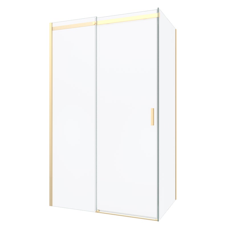 Kabina prysznicowa SORRENTO prostokątna 120x90cm przesuwna złota SEVANTE