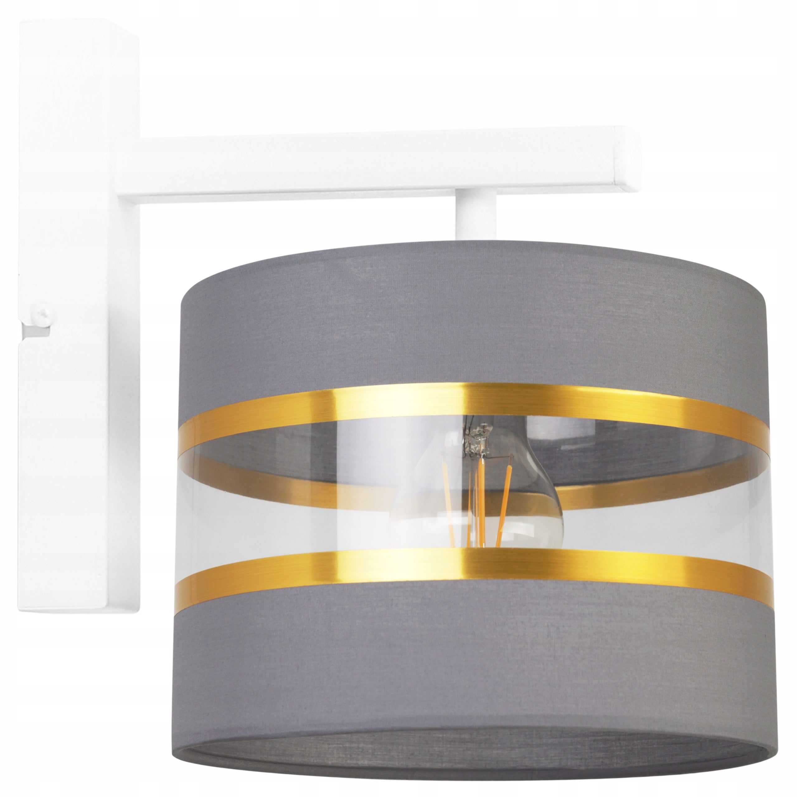 Lampă de perete aplică Light Home LH Elegance Gold 1x E27 60W gri/alb