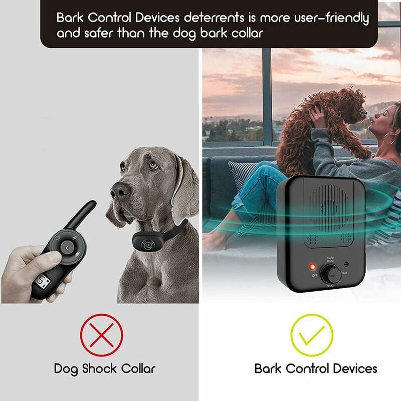 Dispositivo ultrasónico antiladridos para perros, automático, resistente al agua, para perros pequeños y grandes. - 2