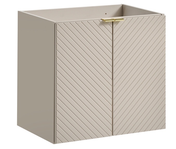 Szafka łazienkowa VIVA 60 cm kaszmirowa frezowany front 2 drzwi