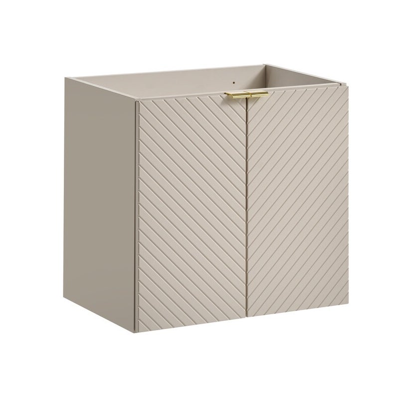 Szafka łazienkowa VIVA 60 cm kaszmirowa frezowany front 2 drzwi