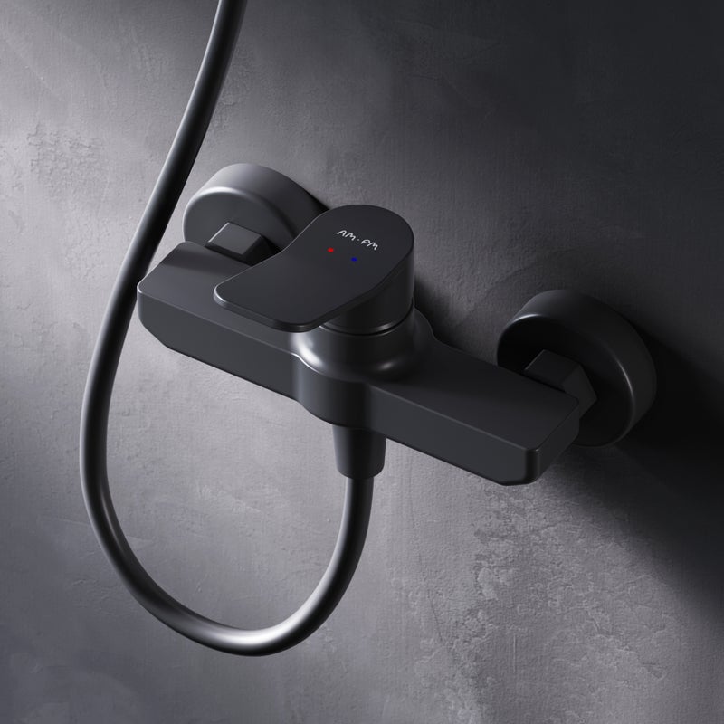 Mechaniczna bateria prysznicowa Bateria prysznicowa czarny matowy, X-Joy FXA20022 AM.PM