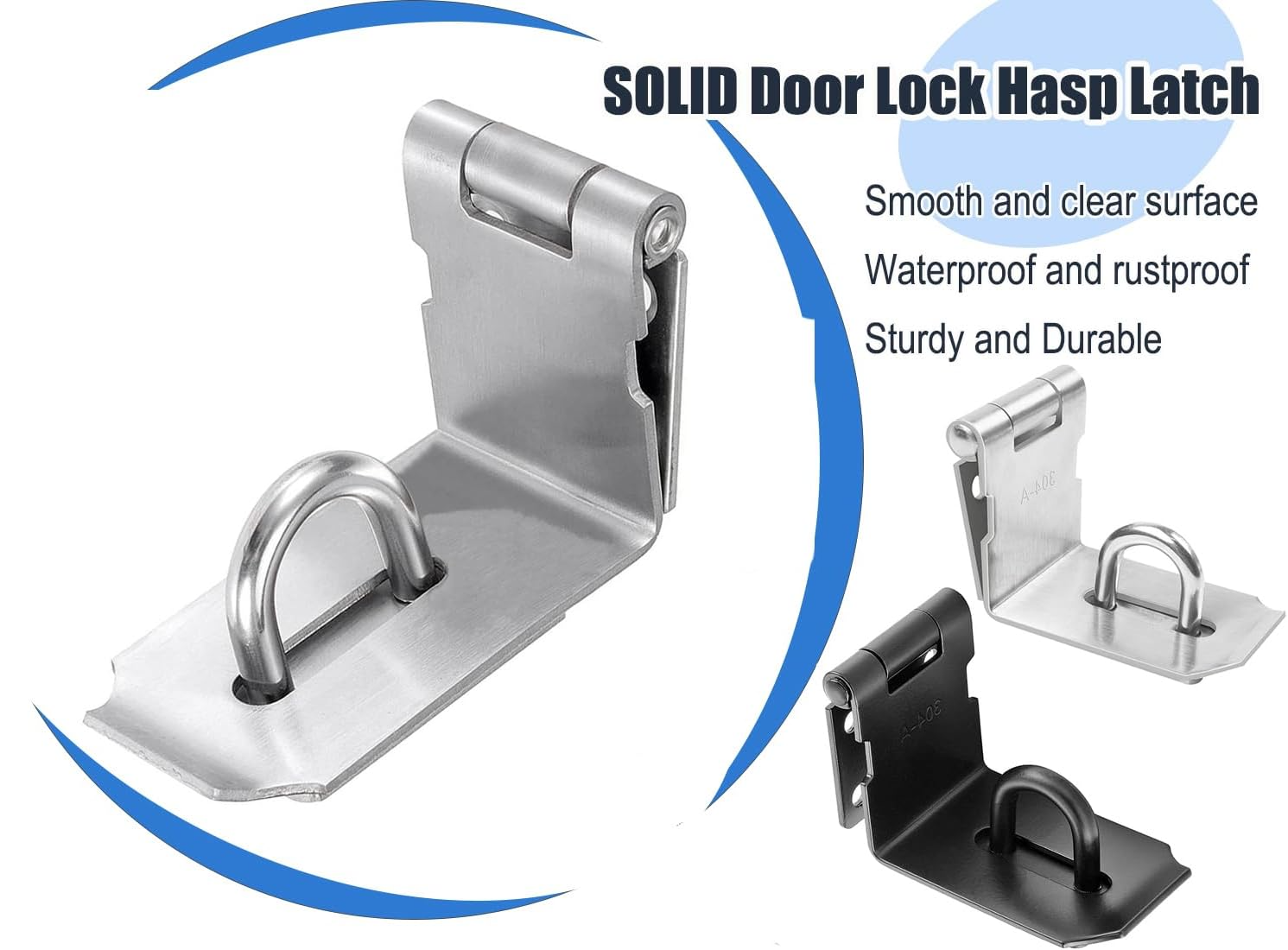 CHIAVISTELLO PORTA LUCCHETTO Hasp In Acciaio Inossidabile 4 Pollici Con