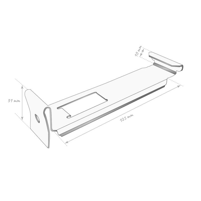 Crochet écarteur pour gouttière corniche G300 aluminium, ALUHOME - 2