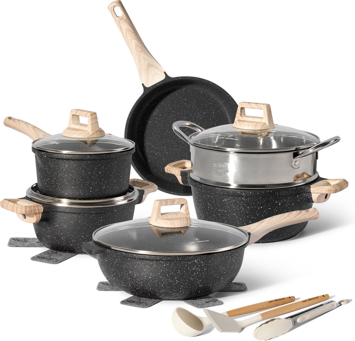 Atma - La Padella in Acciaio Inox - Padella per Induzione 30 cm con Atma - La Padella in Acciaio Inox - Padella per Induzione 30 cm con
