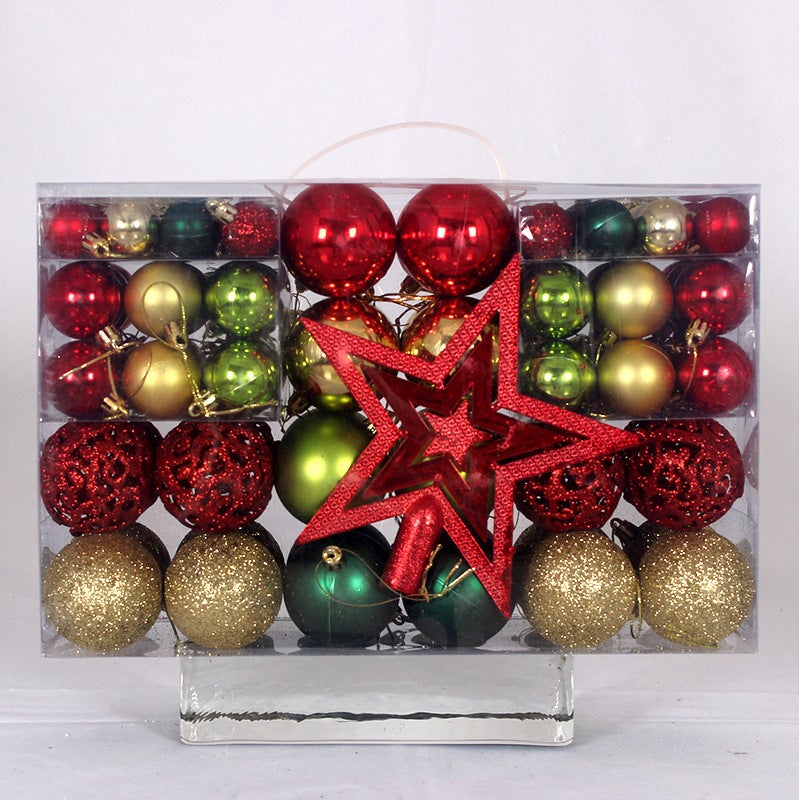 Décoration de Noël en bois - 12x pendentif sapin de Noël avec maisons, boule de Noël