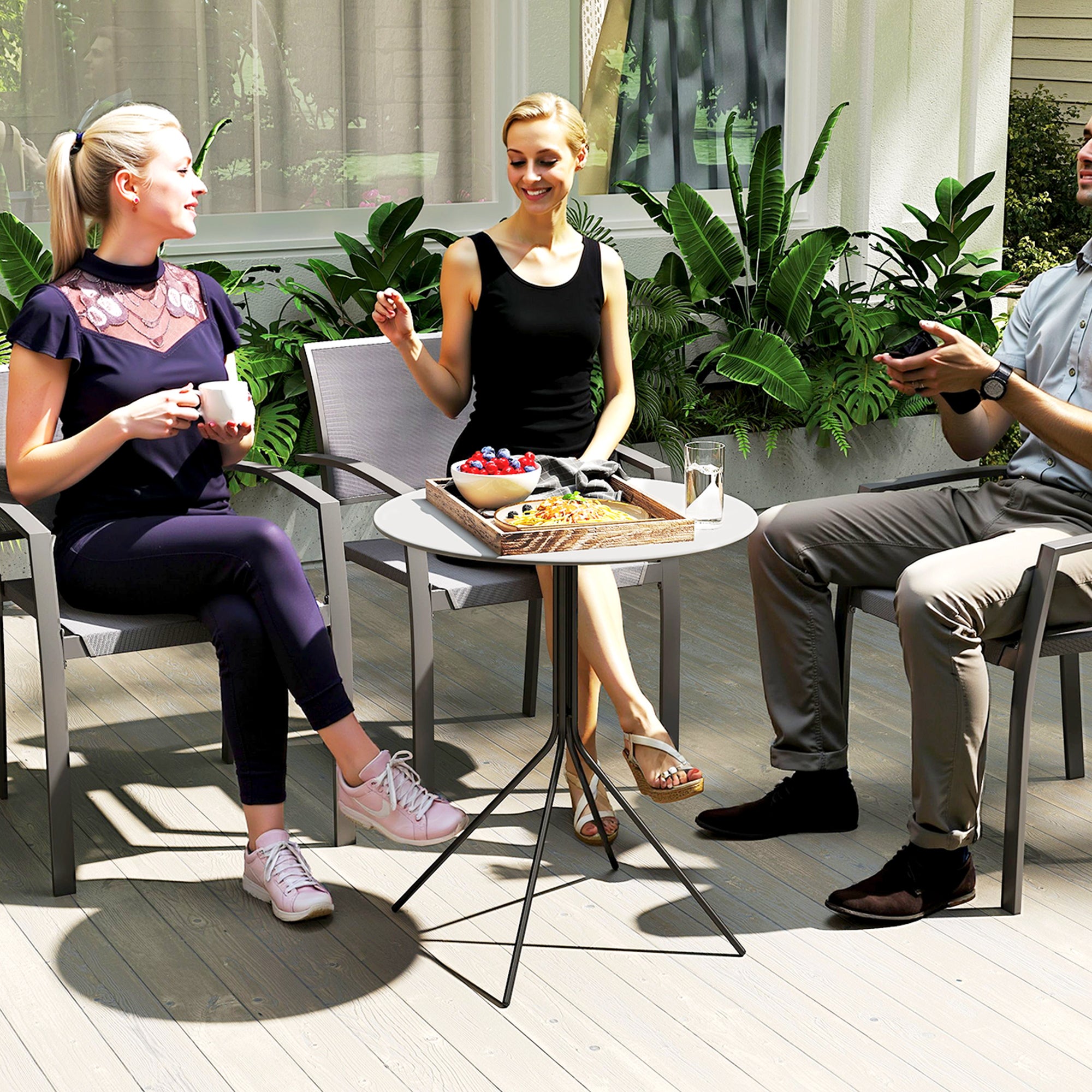 Table de jardin Acier Outsunny - 7
