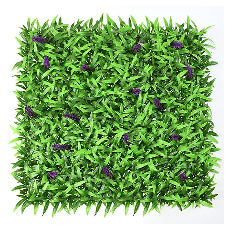 Sztuczny żywopłot 50 cm x 50 cm, ochrona i prywatność dla ogrodu, tło ścienne z syntetycznej trawy, ochrona UV (1 sztuka)