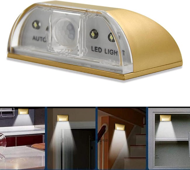 Lot De 2 Veilleuses LED Pour Trou De Serrure SENHAI – Détecteur De Mouvement PIR Infrarouge, Allumage Auto La Nuit