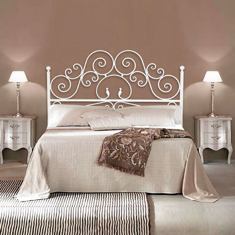 LETTO CON TESTIERA e pediera alti design moderno in legno 140x190cm
