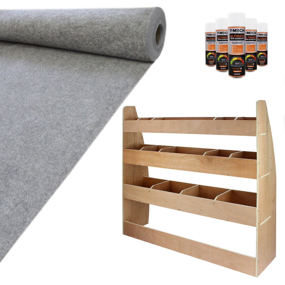 Doublure Intérieure Pour Van MONSTERSHOP - Gris Clair 2m X 5.5m - Épaisseur 0.3mm
