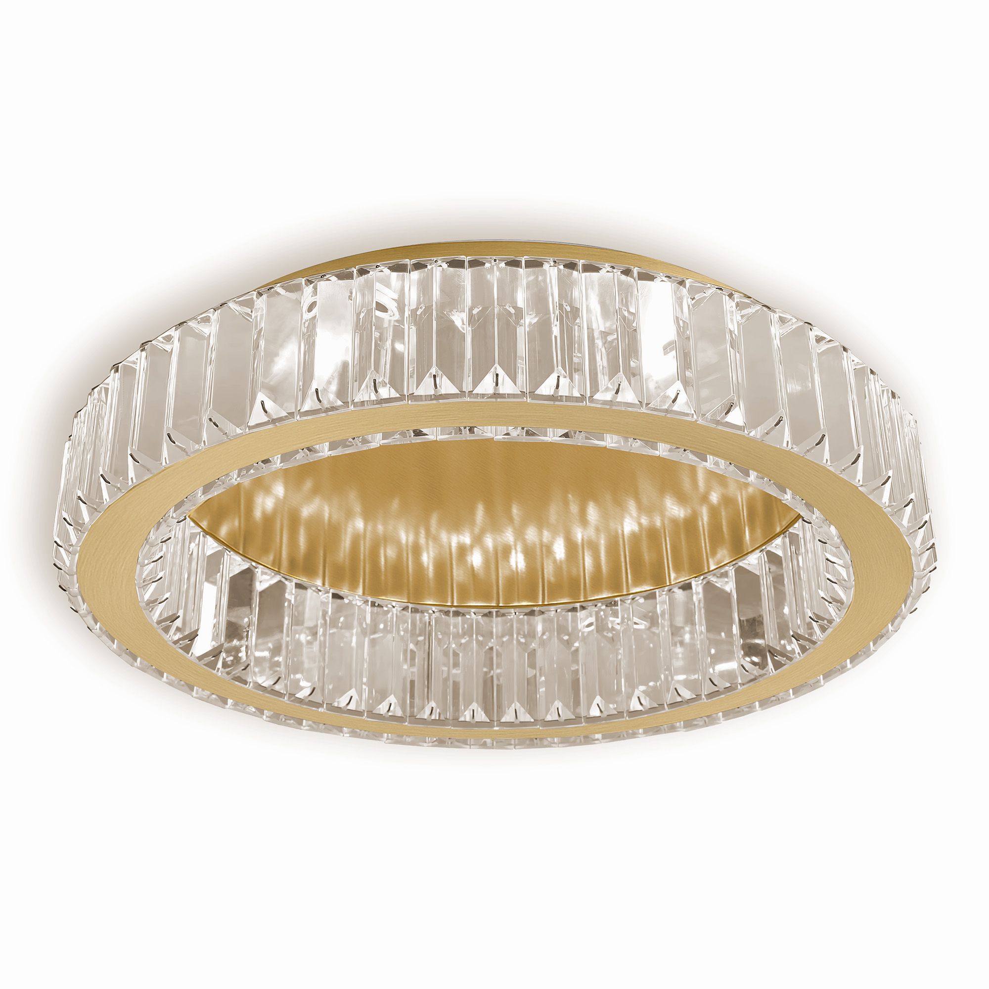 Lampa Kryształowa Plafon Toolight App1722-C 50Cm Złota Szczotkowana
