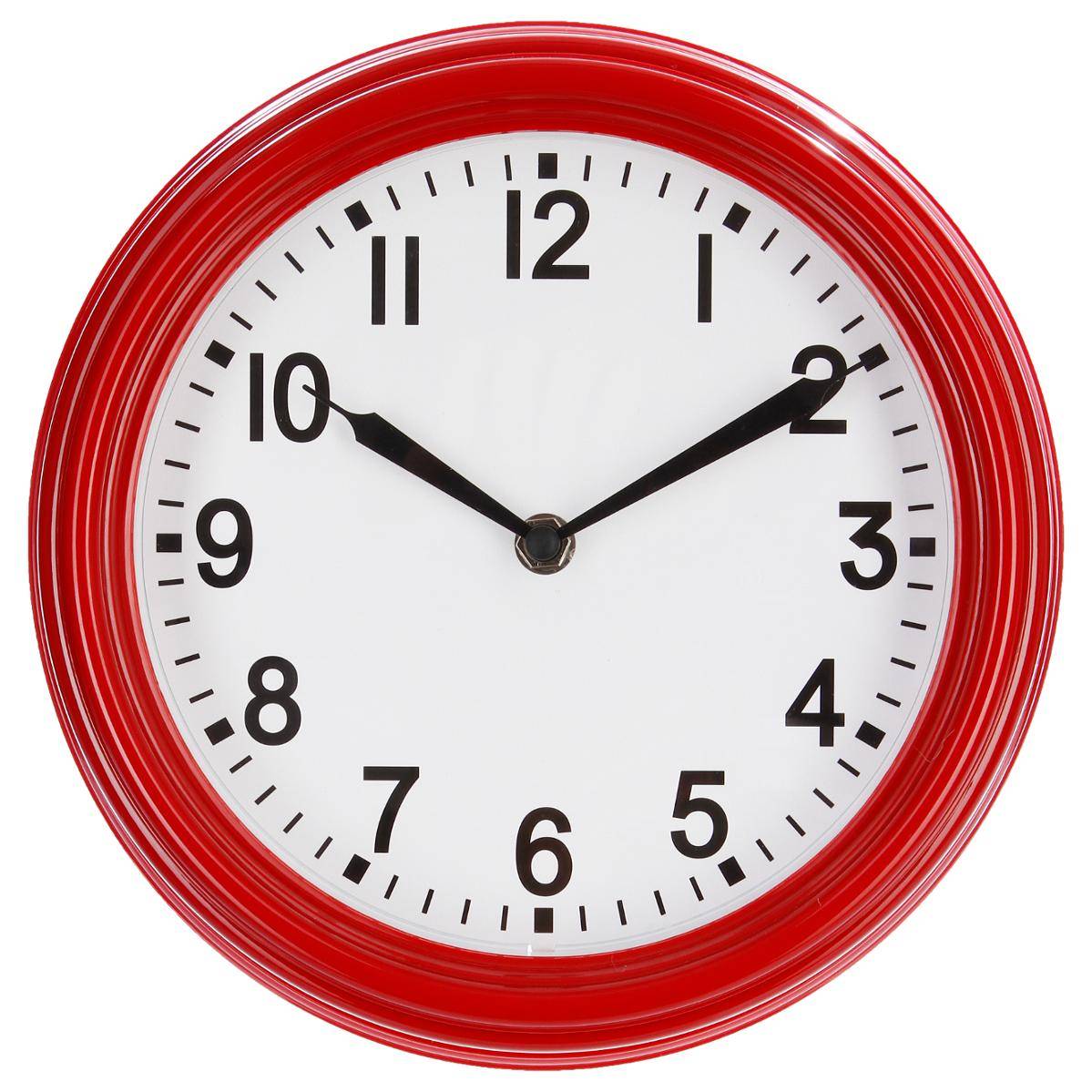 Horloges murales de maison noirs en plastique