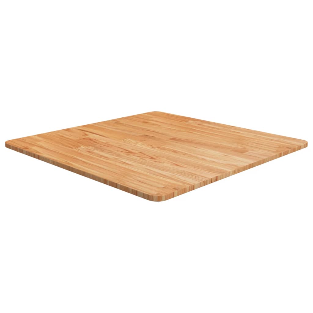 Vidaxl tablero de mesa cuadrado madera roble marrón claro 70x70x1,5 cm