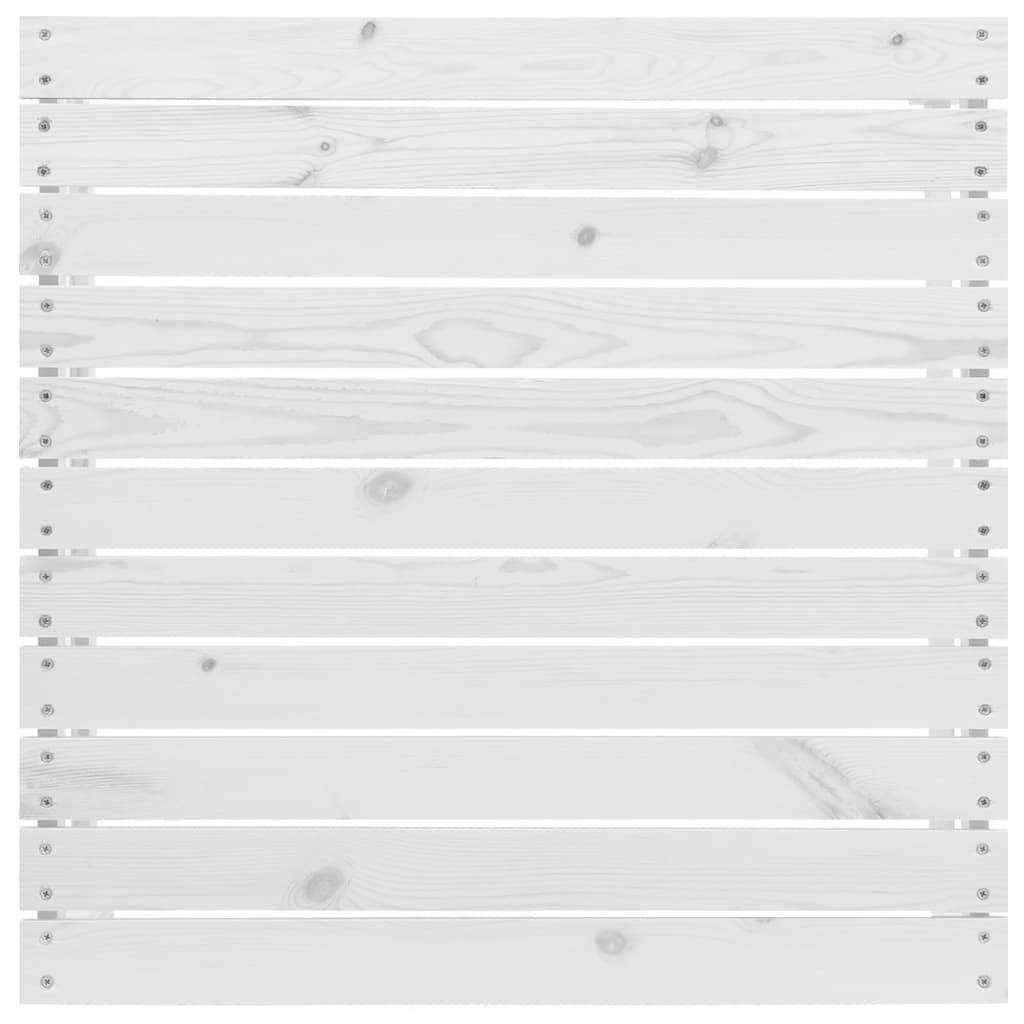 Maison Exclusive - Salon de jardin 3 pcs avec coussins Blanc Bois de pin massif - 8