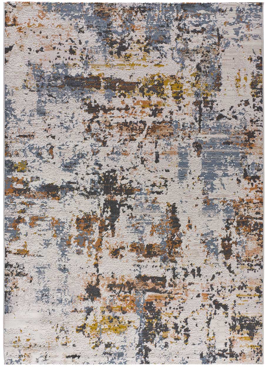 Tapis intérieur multicolore rectangulaire l.134 x L.200 cm SPRINGS abstrait - ATTICGO - 2