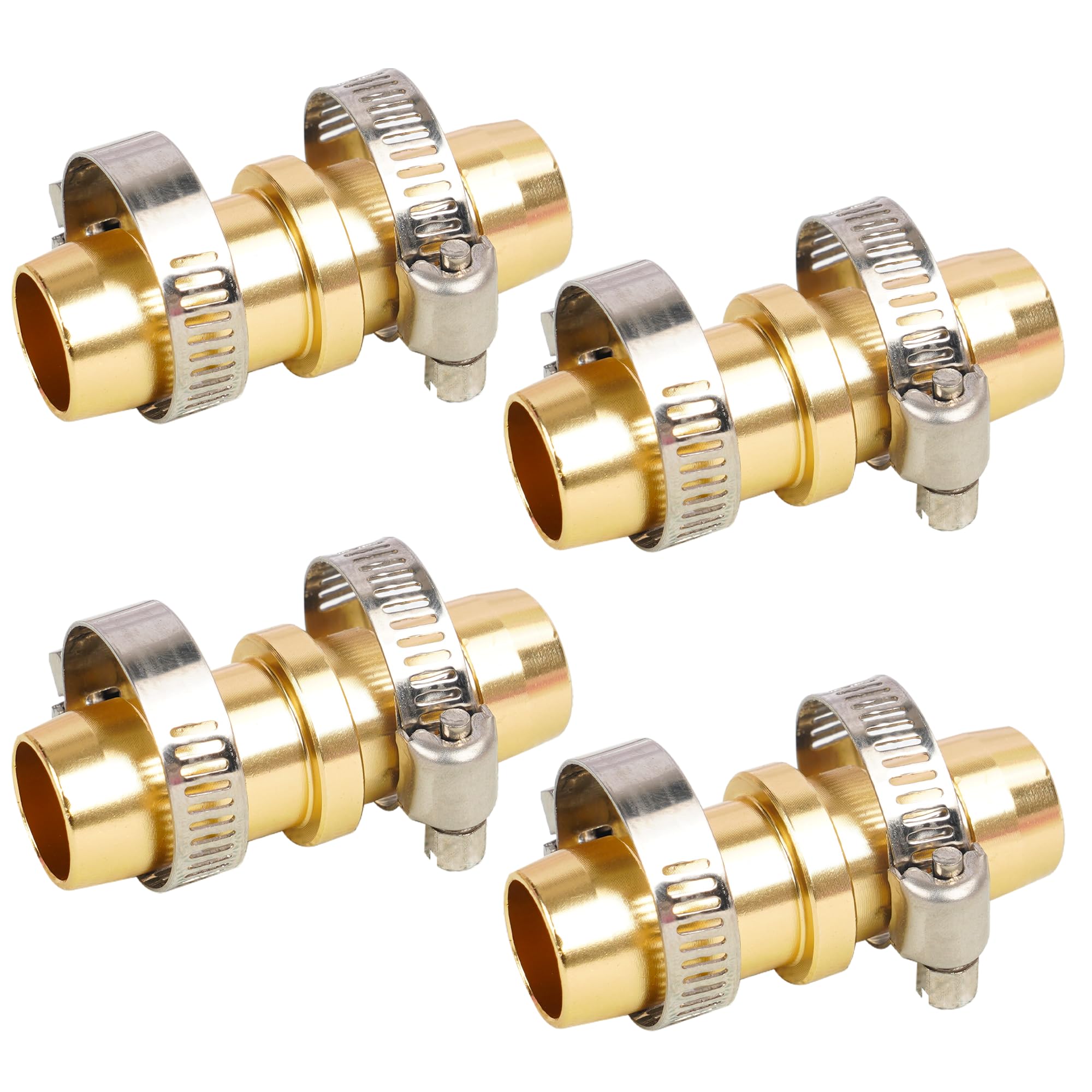 DuDuZui 1/2 Set di Connettori Rapidi per Tubo da Giardino, Connettore Filettato del Rubinetto, Waterstop, Doppio Connettore Maschio, Connettore