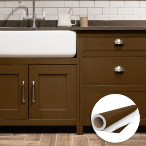 Pellicola Adesiva ARTESIVE WD-035 Rovere Nero Opaco – Larghezza 30 Cm, Venduta Al Metro