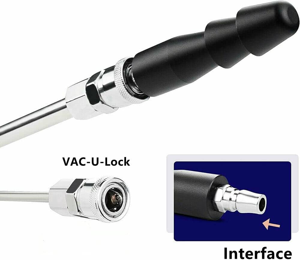 Adaptateur de machine pour outils Vac-U-Lock avec connecteur d'air rapide Noir - 2