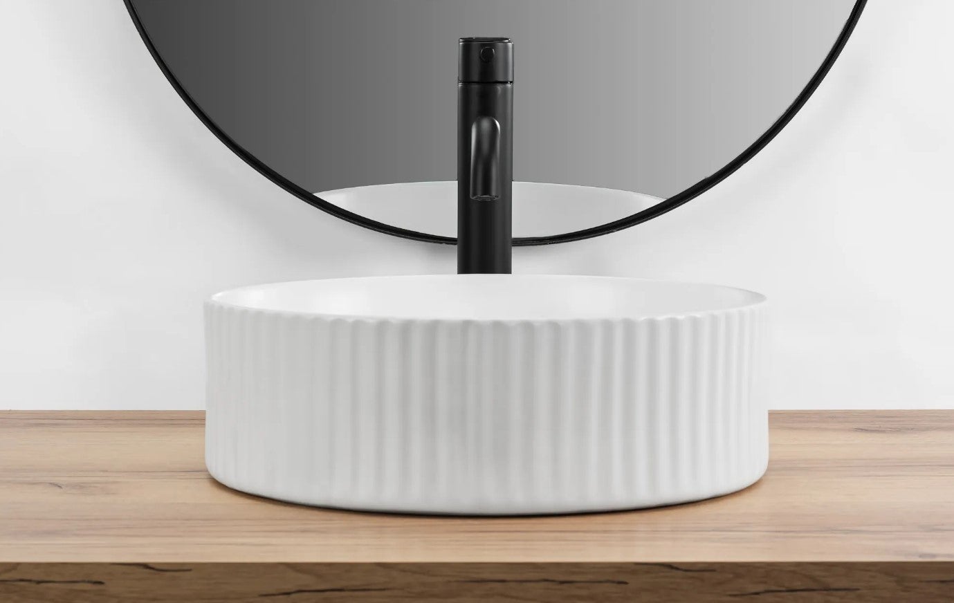 Umywalka Nablatowa Rea Delia Biały 36 X 36 - 8