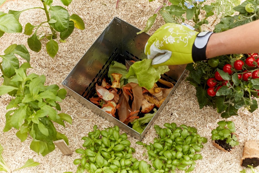 Carré potager autonome en bois Douglas KEYHOLE GARDEN L170 x l120 x H40 - Composteur intégré - Epaisseur 22mm - mon PETIT POTAGER - 4