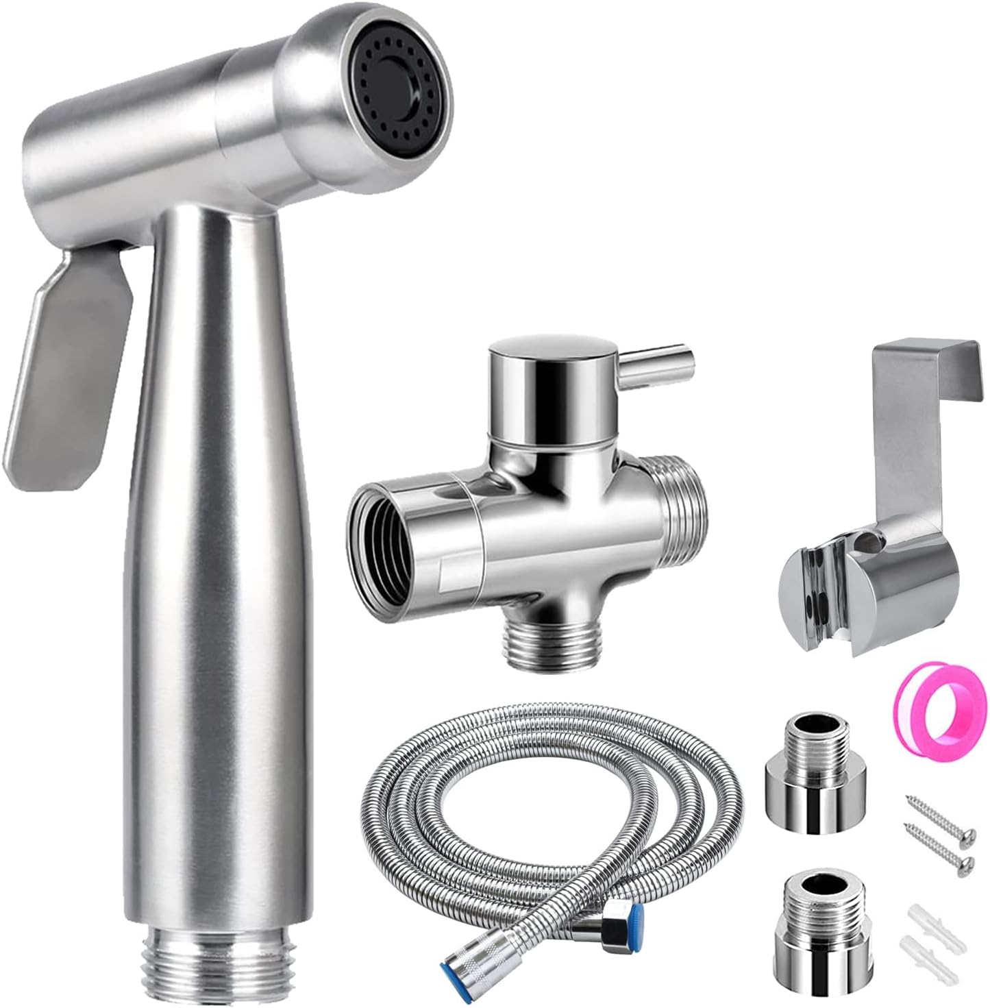 Kit complet pentru bideu WC - Kit pentru bideu WC cu supapă cu 3 căi (1/2