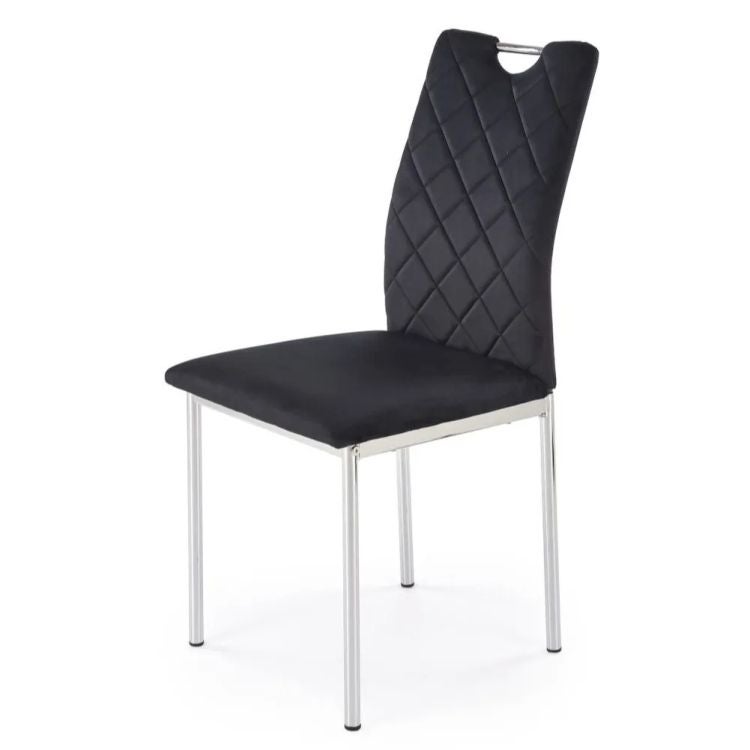 Krzesło tapicerowane K578 VELVET czarne
