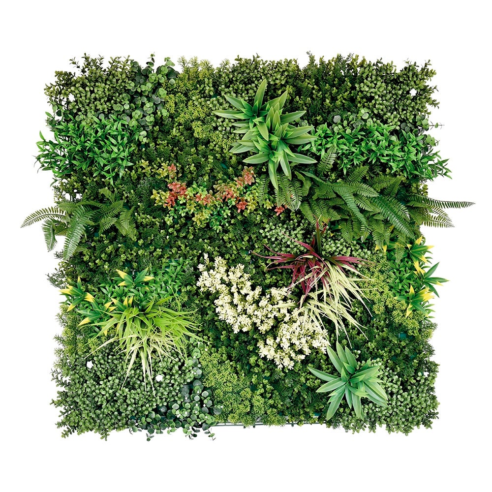Bonerva | Jardín Vertical Artificial Bahamas | Pack 3m² (3 Piezas 100x100 Cm) | Jardín Vertical Artificial exterior e interior - 3