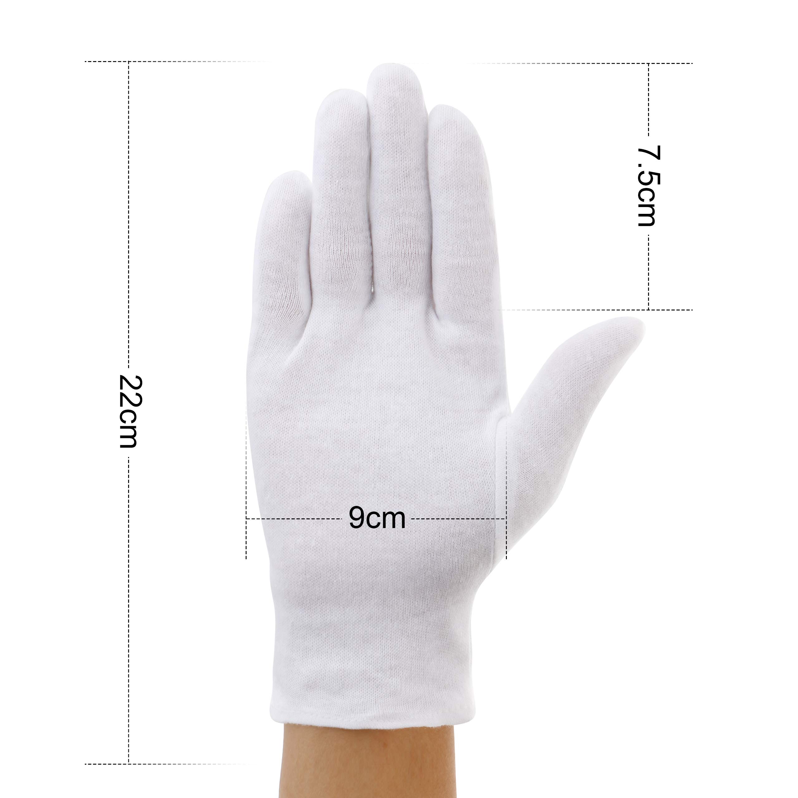 Guanti In Cotone Bianco 2 Paia: Morbidi E Traspiranti Con Design A 3 Fessure Per Eventi Formali E Ispezioni!