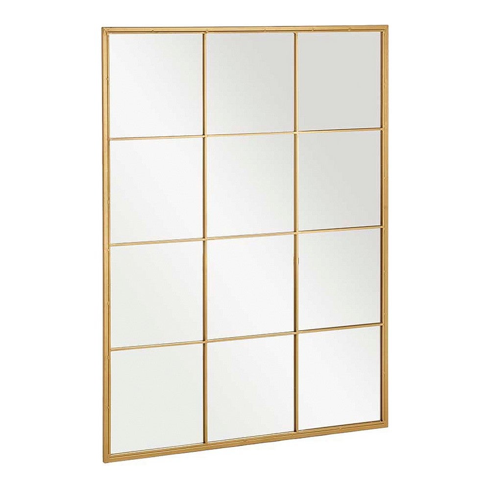 Factory cuadros - espejo siena oro 120x90cm - metal y cristal - decorativo - espejo ventana