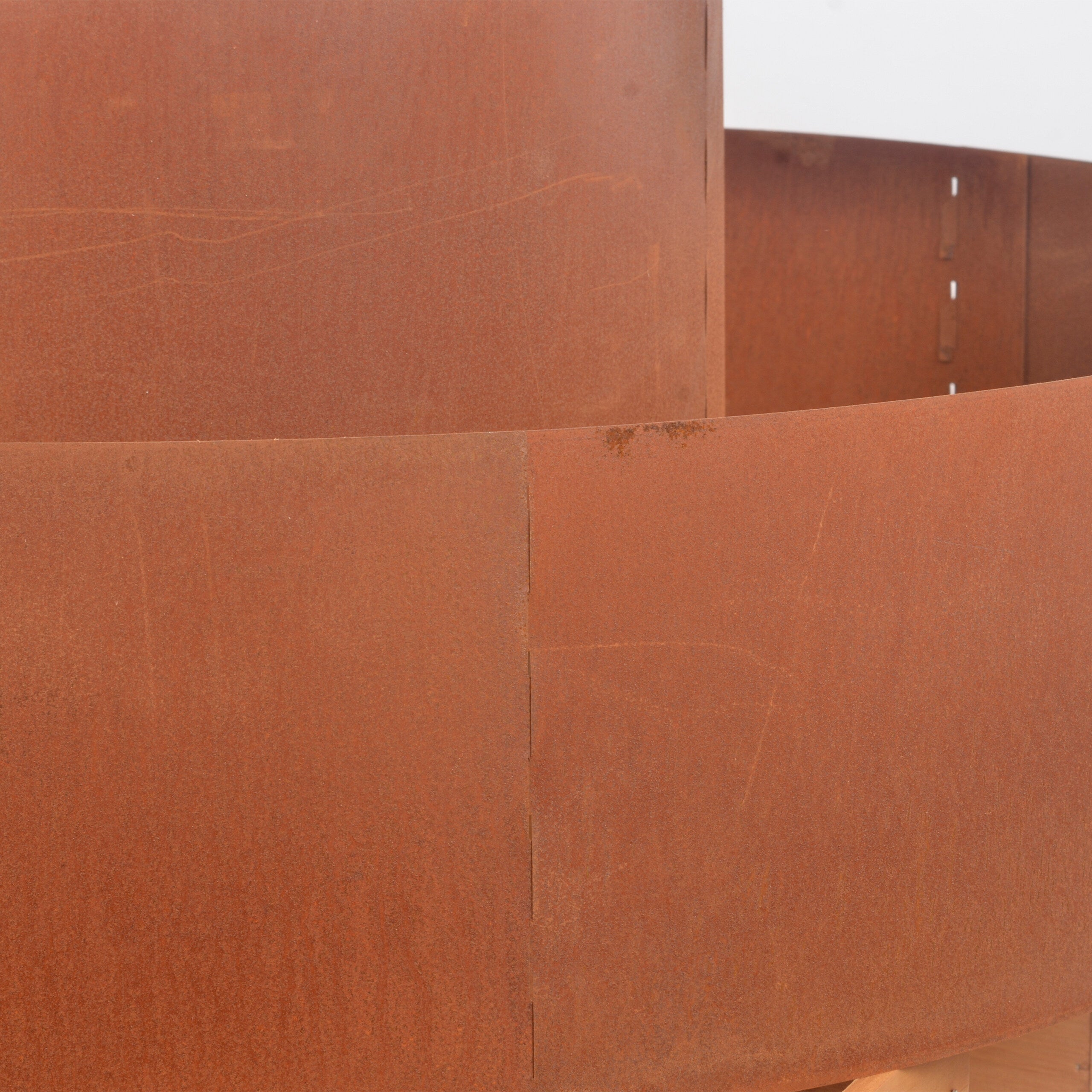 Spirale pour herbes aromatiques, 3 éléments, Ø 30/60/90 cm, H 20 cm, acier aspect rouille, pyramide de jardin, Relaxdays - 6