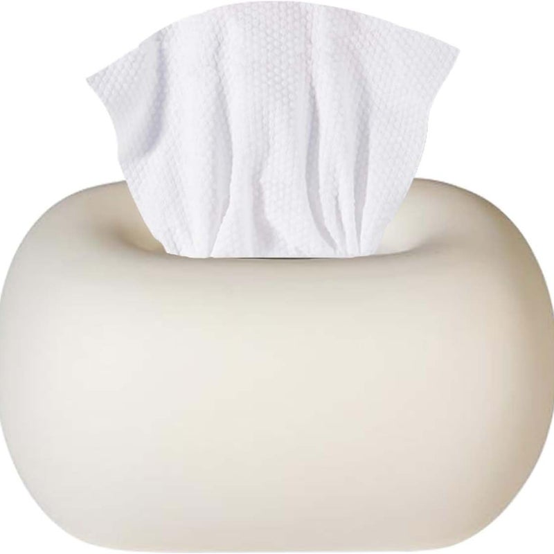 Ceramiczne pudełko na chusteczki, ozdobne białe ceramiczne pudełko na chusteczki, dozownik chusteczek, organizer na chusteczki higieniczne