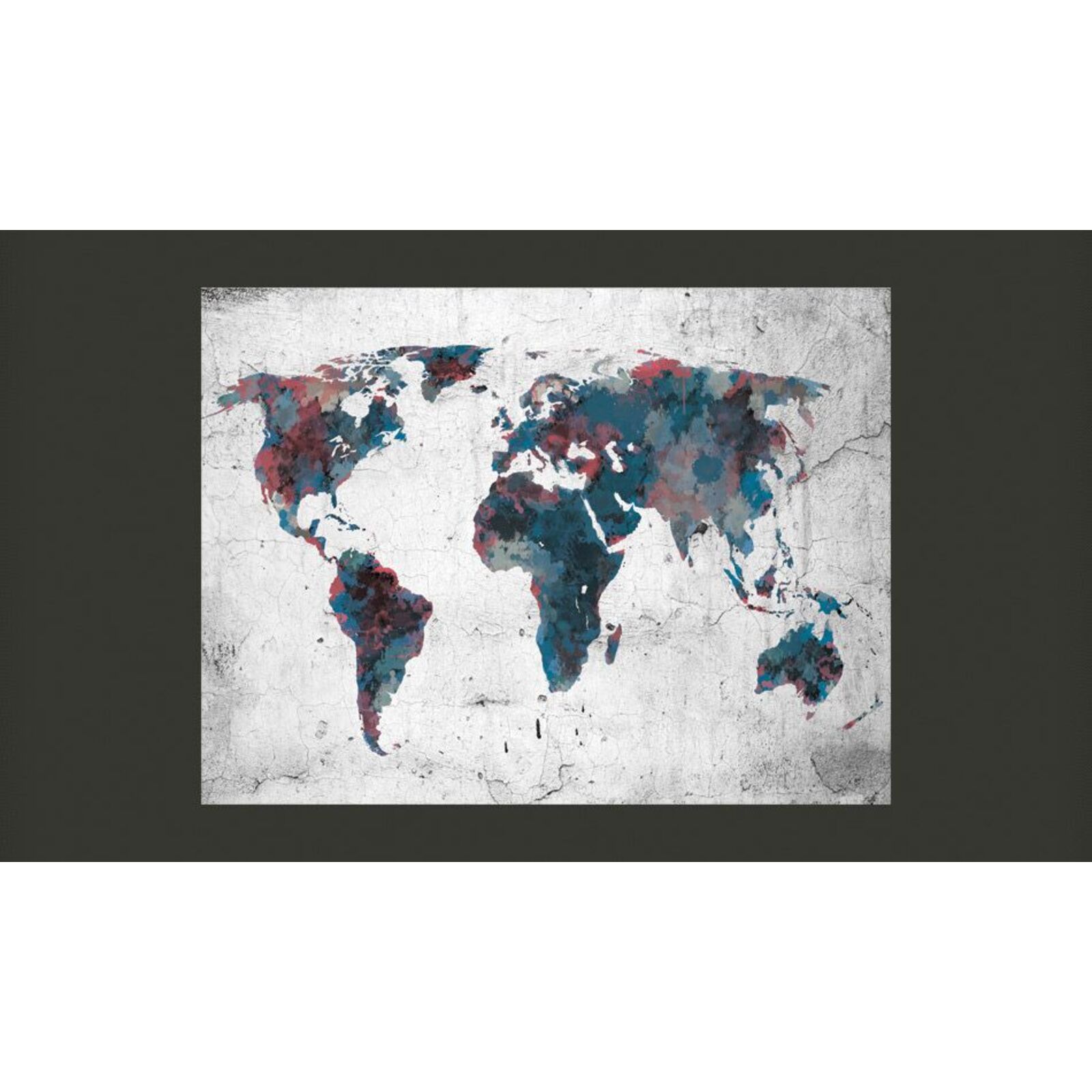 Papier peint carte du monde sur le mur - 300 x 230 cm - 2