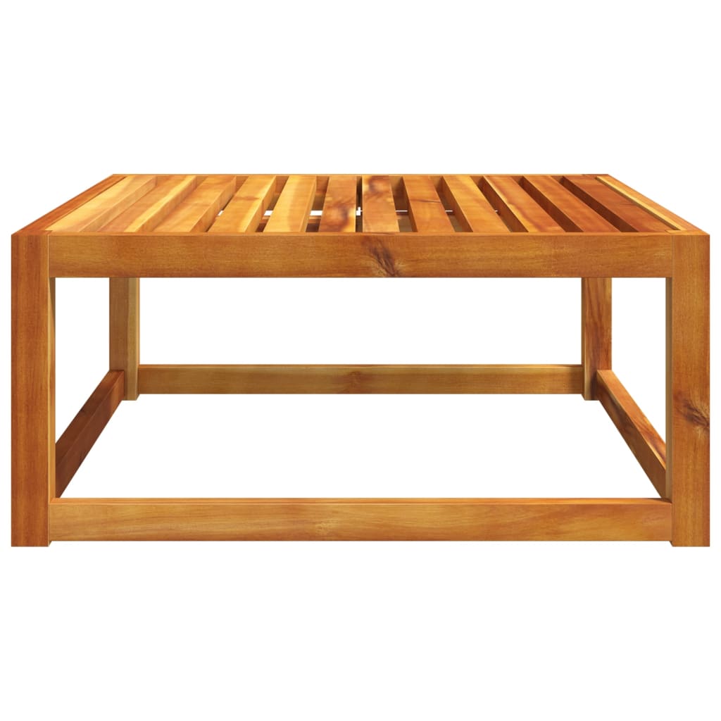 Table de jardin en bois d'acacia massif 65x65x29 cm - 5