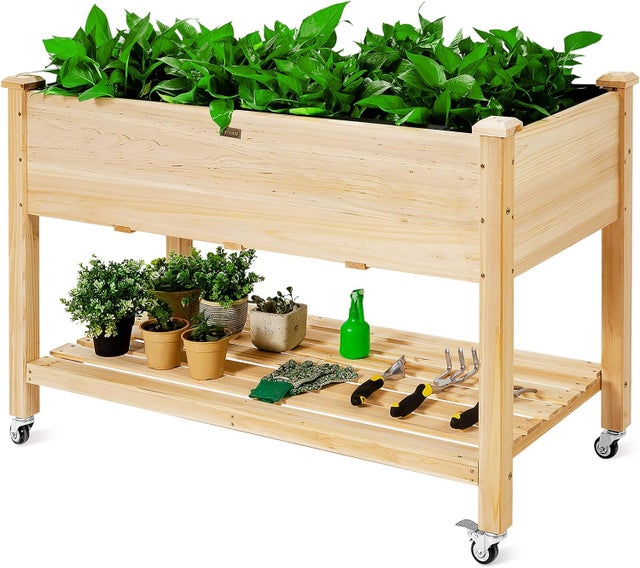 Lot De 2 Bacs à Plantes Sur Roulettes 30 Cm – Capacité 80 Kg, Avec Freins, Noir – Idéal Pots Lours