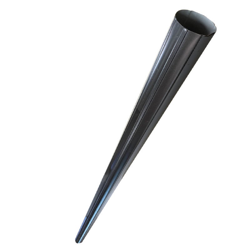 Tuyau de descente circulaire anthracite Diam.100 mm en aluminium L.3 m ALUHOME - 2