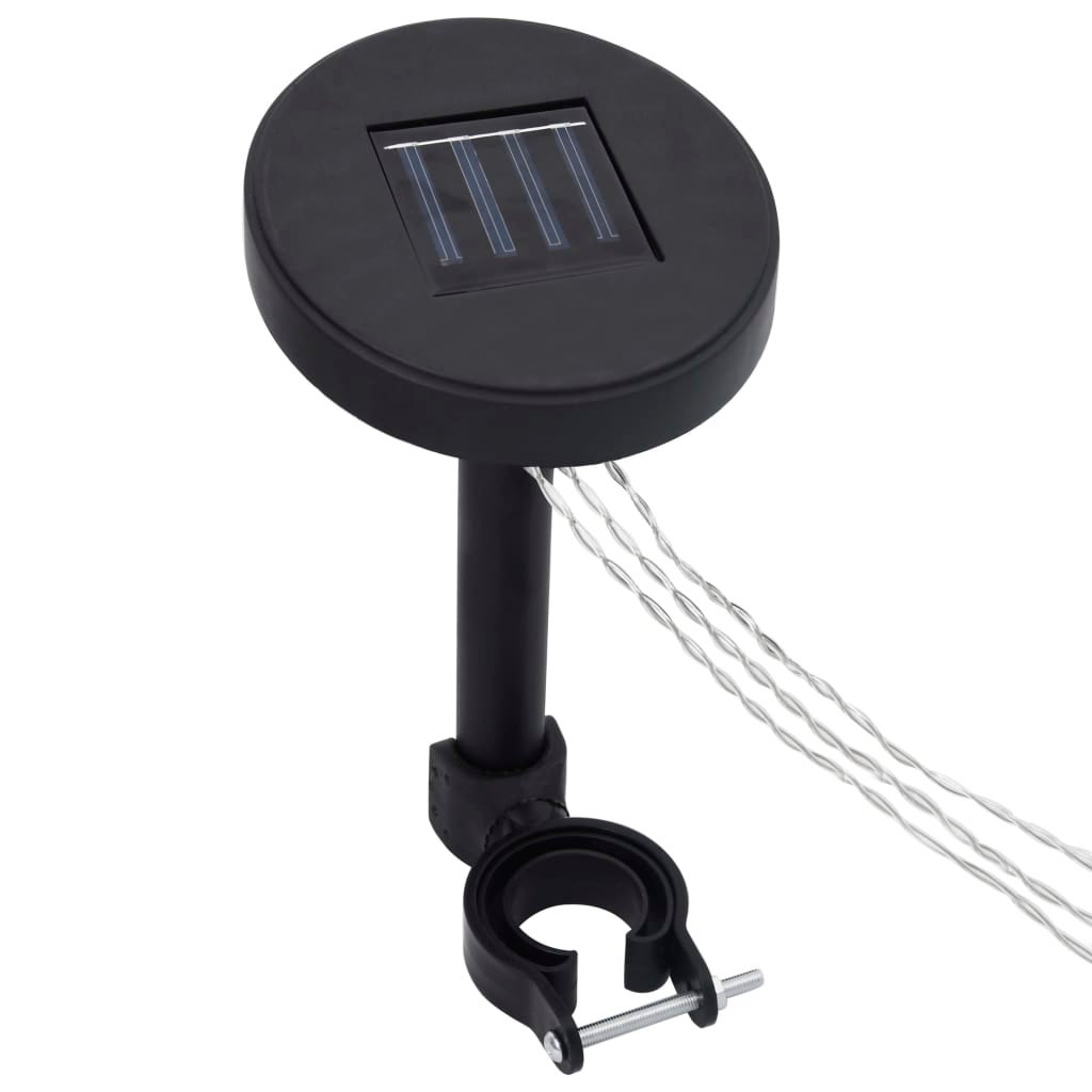 vidaXL Cenador con doble techo y tira de luces LED blanco 3x4 m - 7