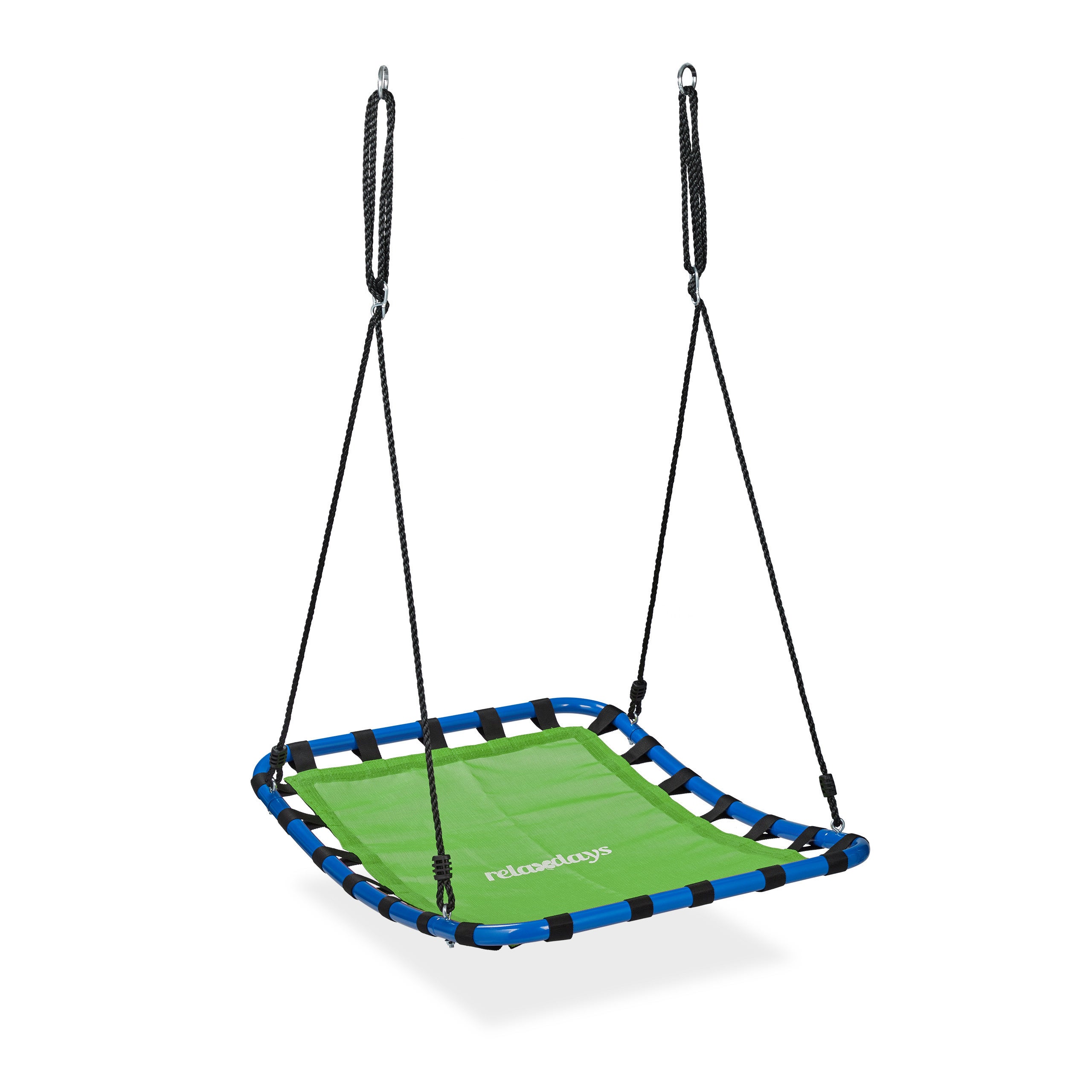 Balançoire Nid D’Oiseau Rectangulaire Relaxdays – 100 Kg Enfants & Adultes – Rouge