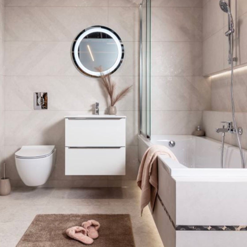 Szafka pod umywalkę MILANO / CAPRI 820 60 cm biała - 2