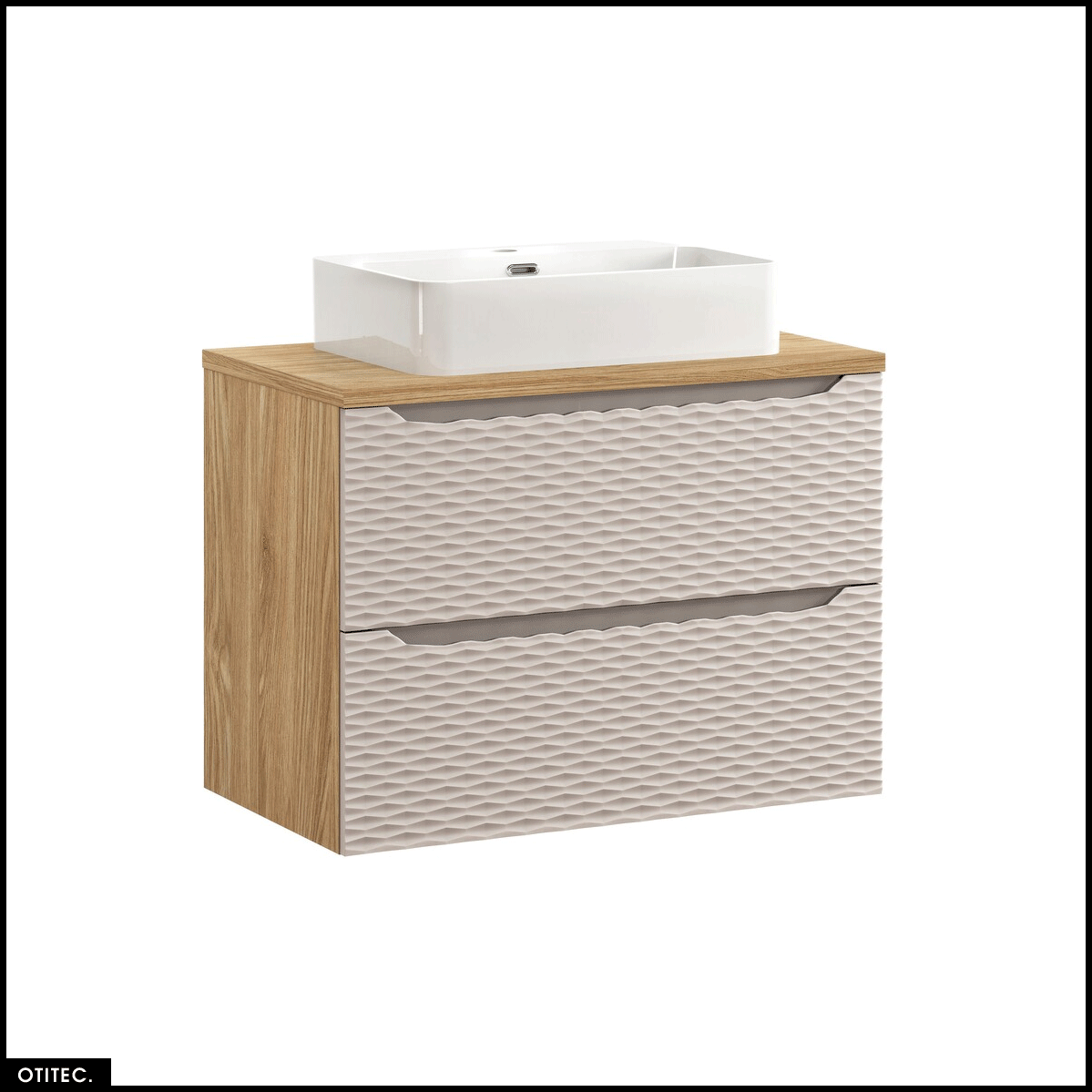 Mobile Sottolavabo VASAGLE Con 2 Cassetti - 30x80x64 Cm Bianco Per Bagno, Montaggio Sinistra/Destra - Foto 2