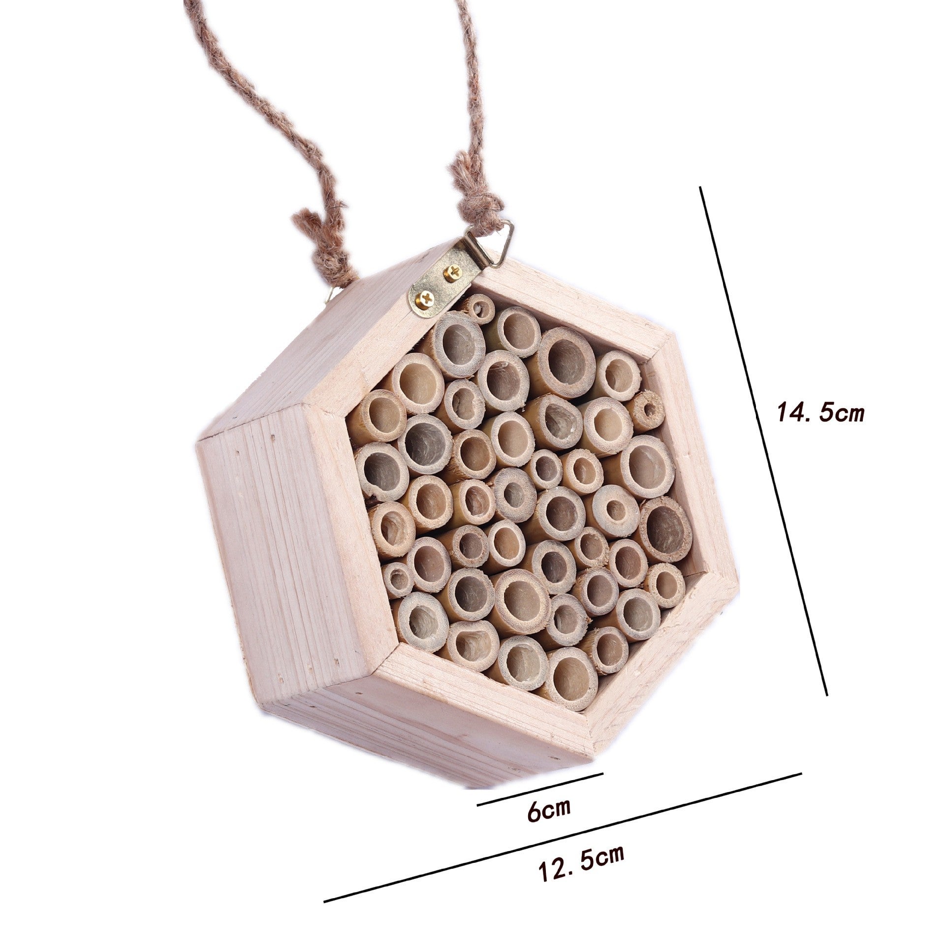 Casa para Insetos de Jardim, Hotel para Insetos e Habitat Natural para Insetos Benéficos — Ideal para Abelhas, Borboletas e Joaninhas. - 5