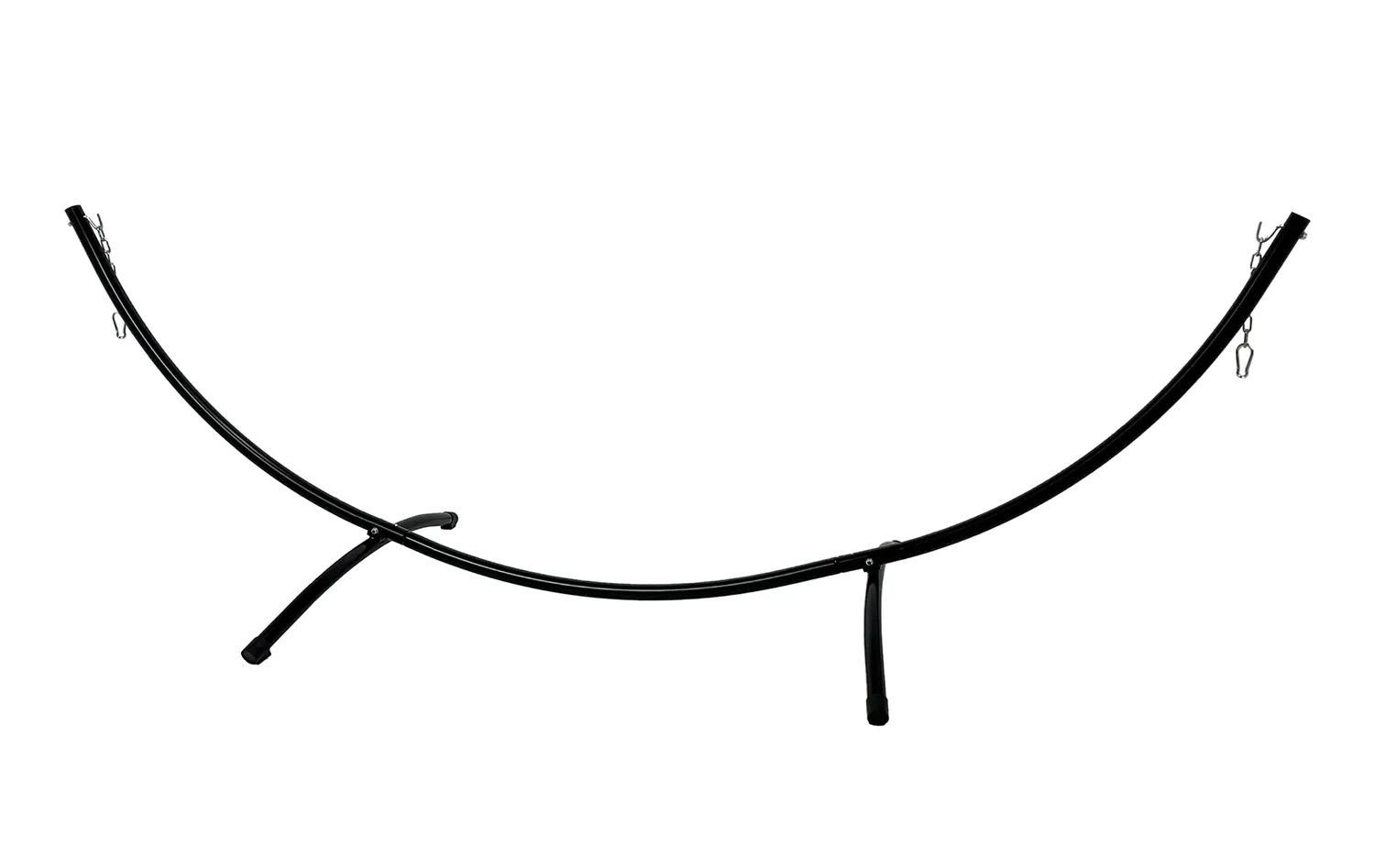 Mocny stalowy metalowy stelaż na hamak 300x95x100 cm 150kg SH102 czarny