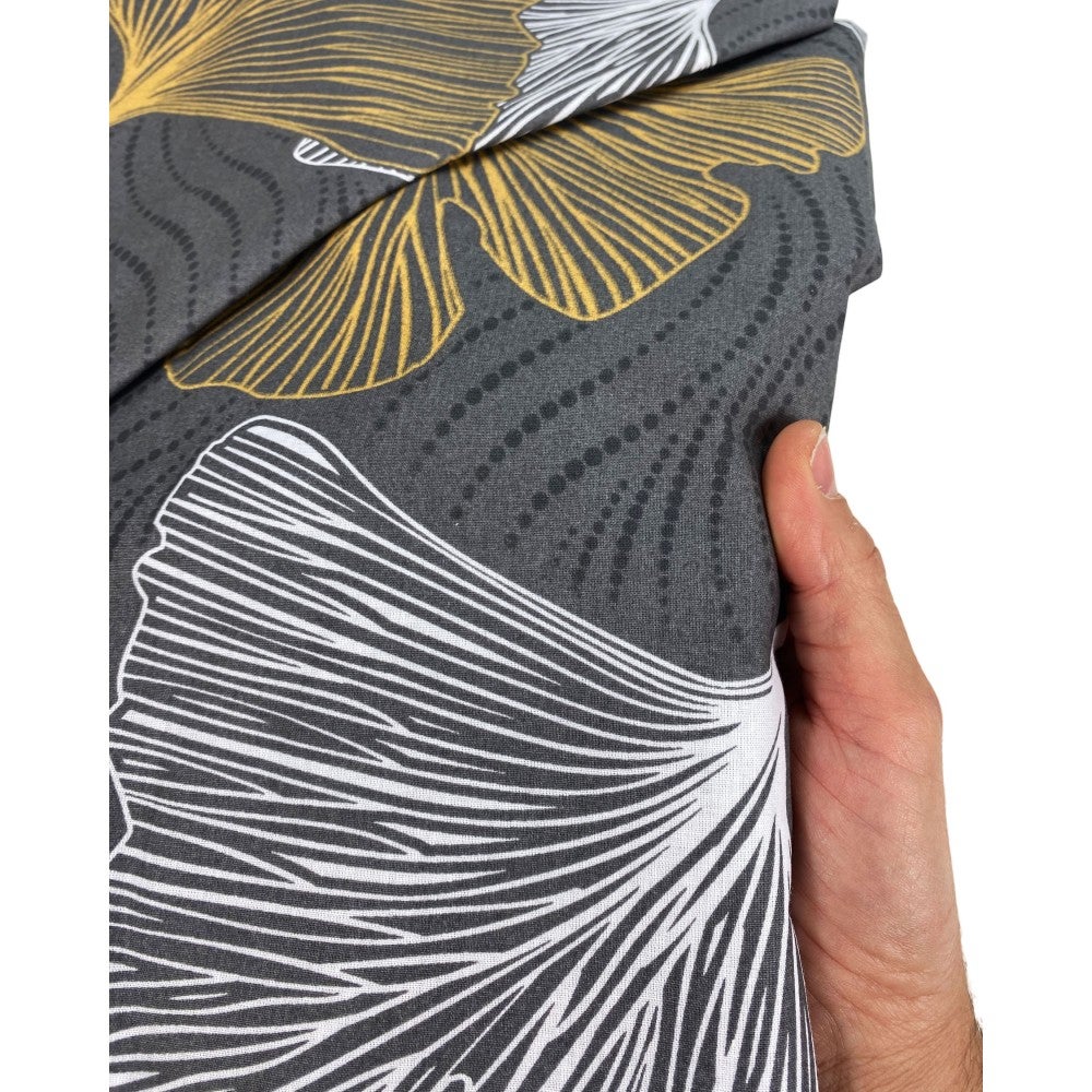 COPRIPIUMINO PETALI Oro in Puro cotone Made in Italy Cm. 250x200 - 4