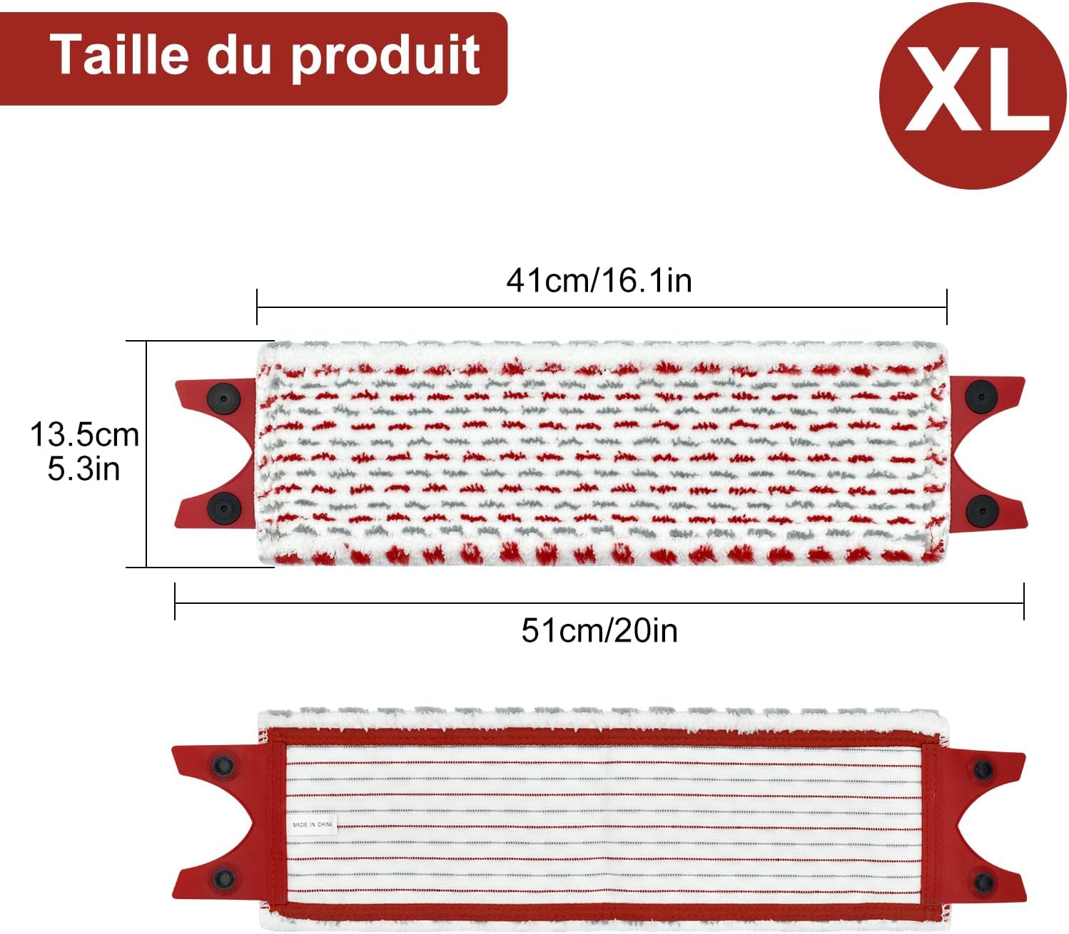 5 Pièces pour Vileda UltraMax XL Balai Serpillière Recharge Kit, Housse de Coussin de vadrouille Ultra Large en Microfibre pour Tous Les sols durs - 2