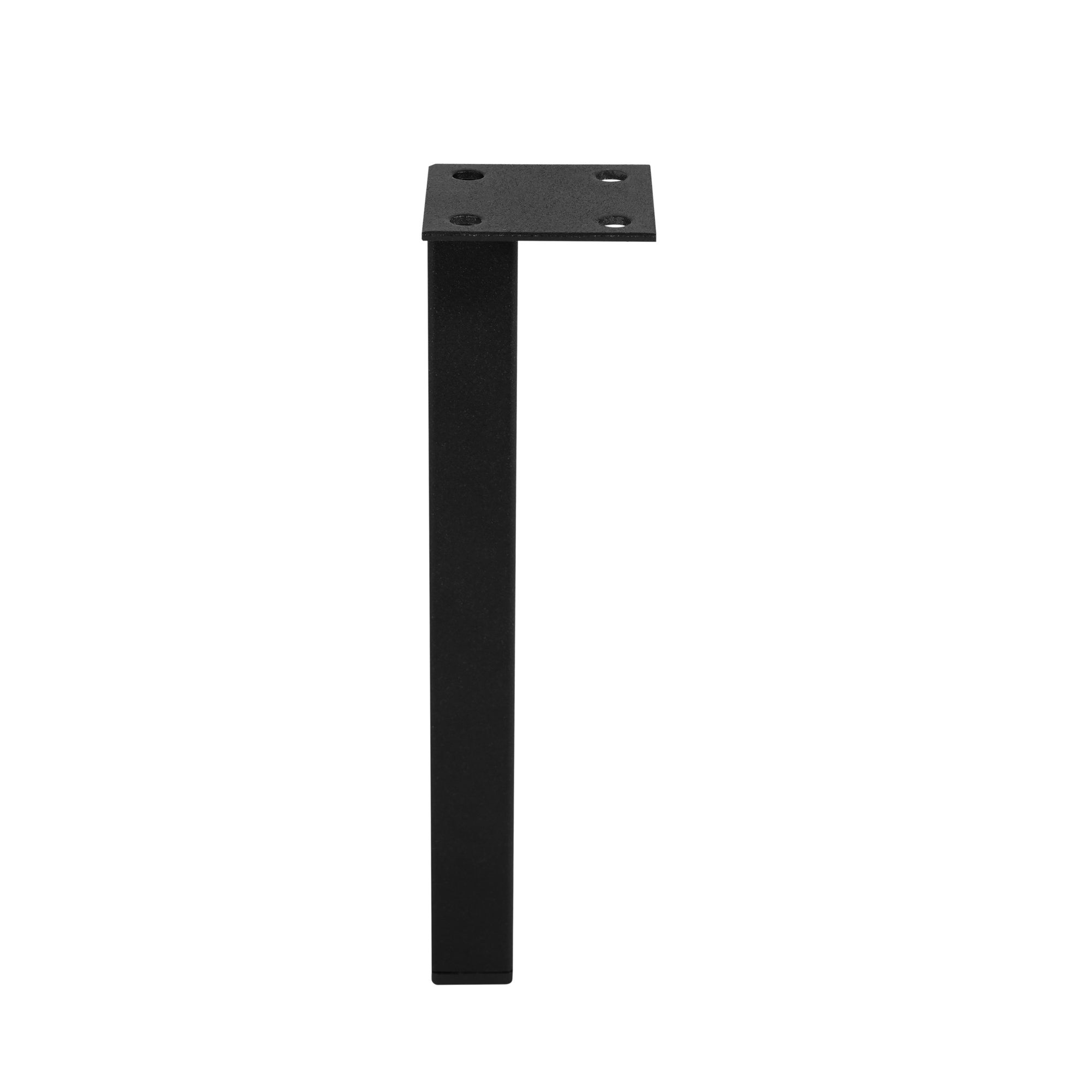 4 un. Pied carré noir pour meuble de salle de bain FURNIDEA en métal h: 15 cm - 8