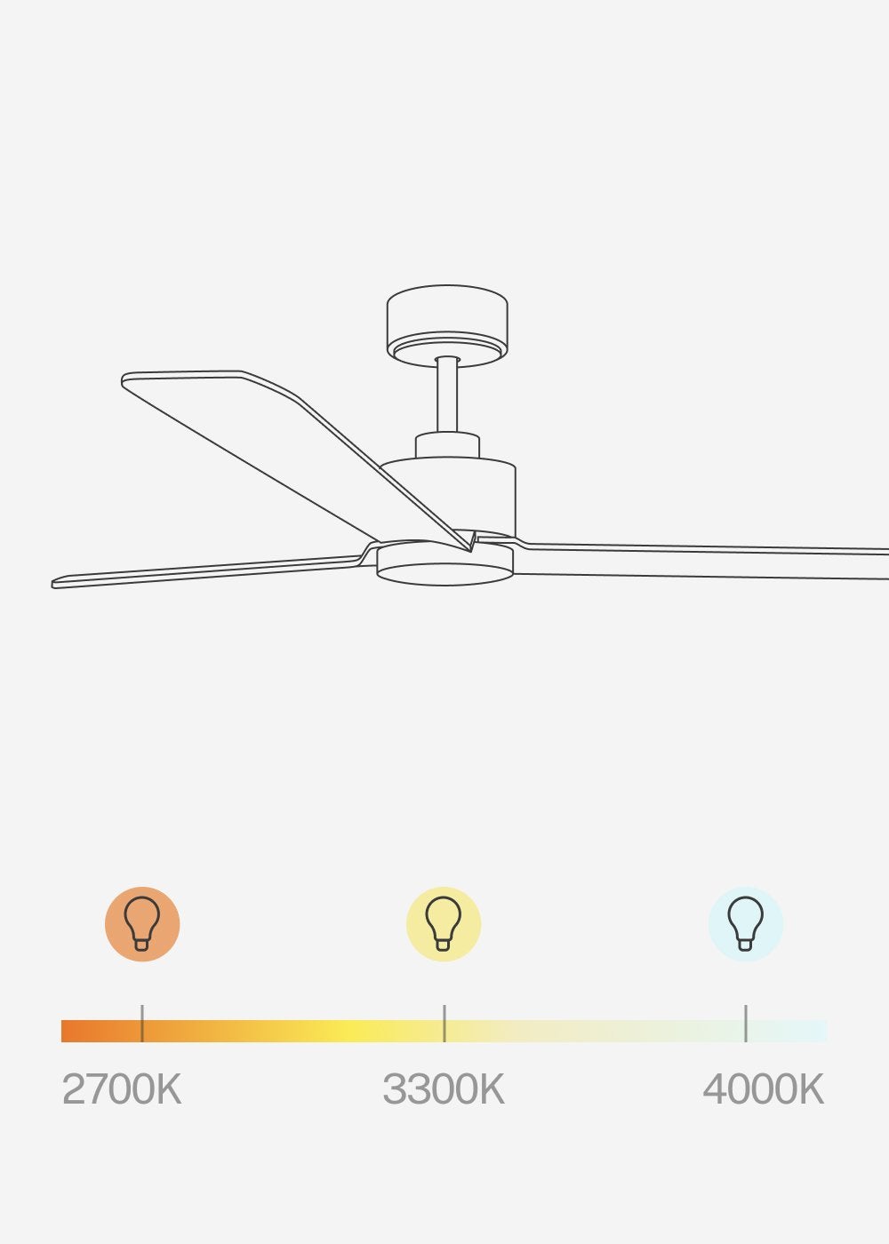 CREATE - WIND MODERN L - Ventilateur de plafond silencieux 40W avec eclaraige LED Ø152cm avec eclaraige avec wifi - 6