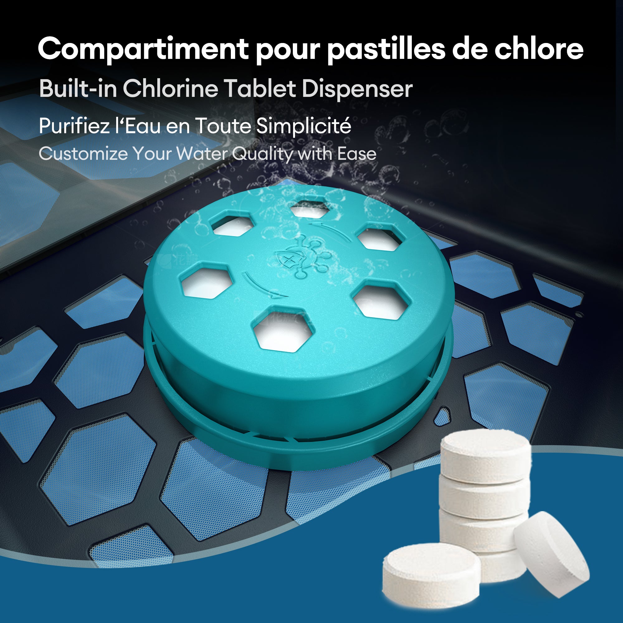 Robot nettoyeur de surface de piscine, Écumoire de piscine,Alimentation solaire Robot, ULTENIC PS1 - 6