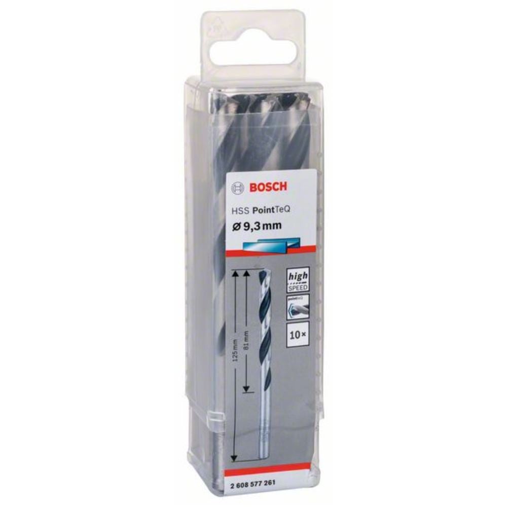 Bosch Foret hélico?dal en métal HSS PointTeQ DIN338 9.3 mm. 10-pack - 2