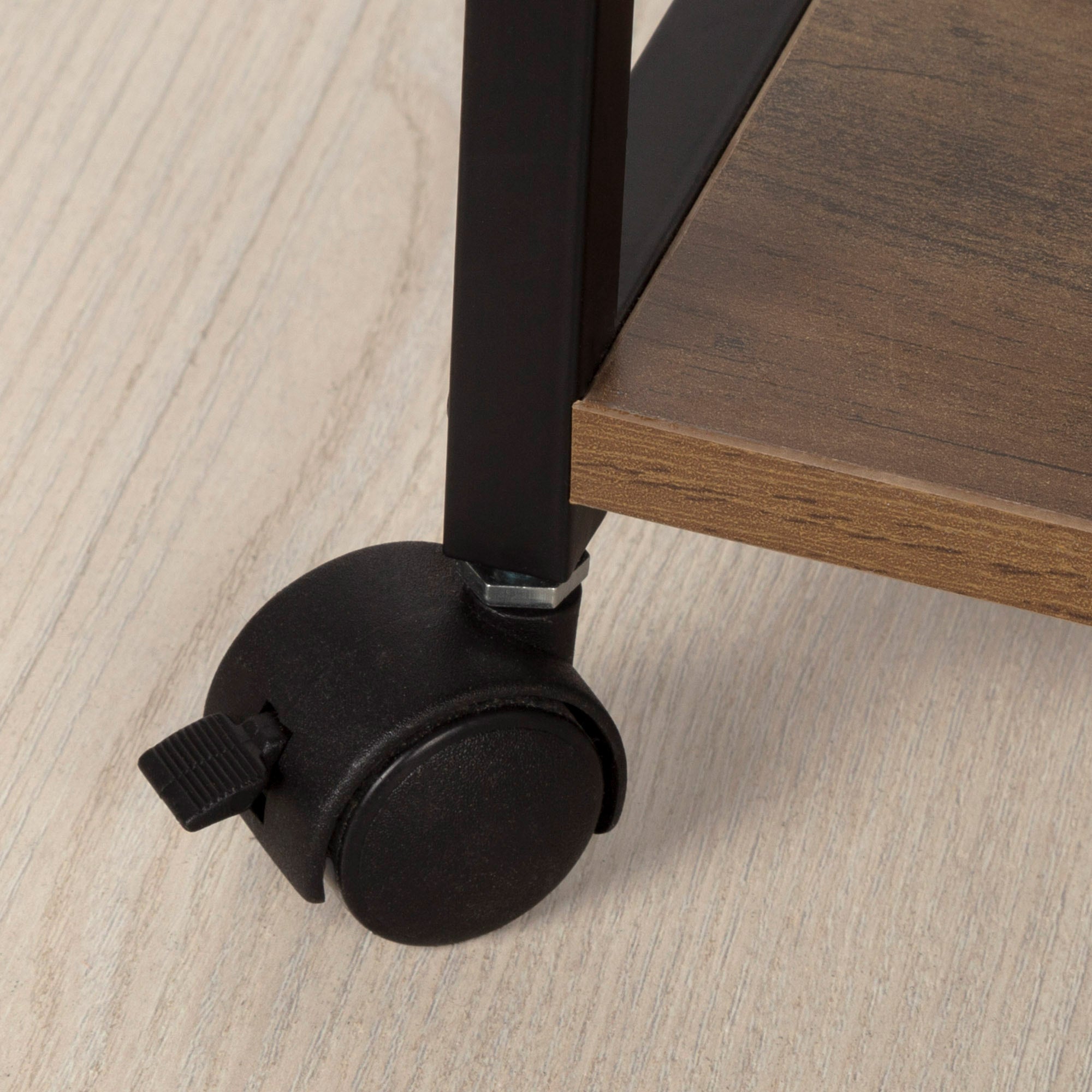 Max Home Estantería madera con ruedas 3 estantes 48x30x62 cm - 5